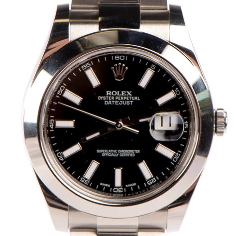 rolex oyster perpetual datejust black face with diamonds|Rolex Datejust 126300 41mm.